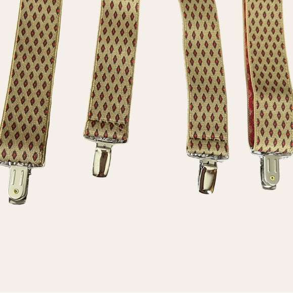 Old Timely Suspenders with Silver Clips - Picture 3 of 7